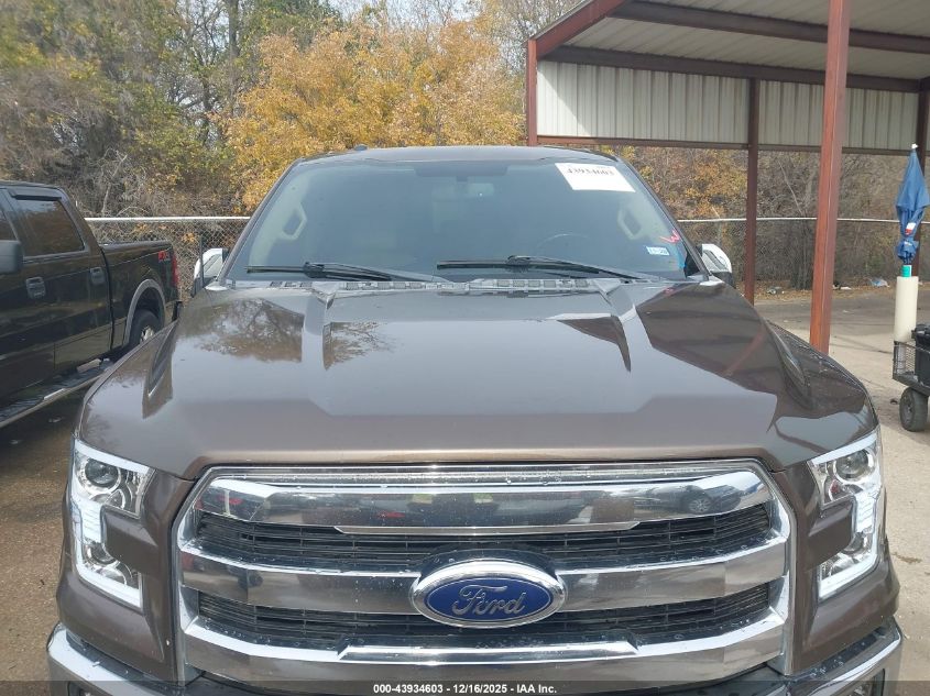 2015 Ford F-150 Lariat VIN: 1FTEW1CFXFKD47343 Lot: 43934603