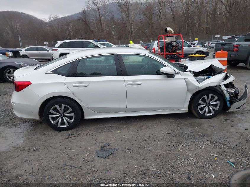 2023 Honda Civic Lx VIN: 2HGFE2F28PH566902 Lot: 43934617
