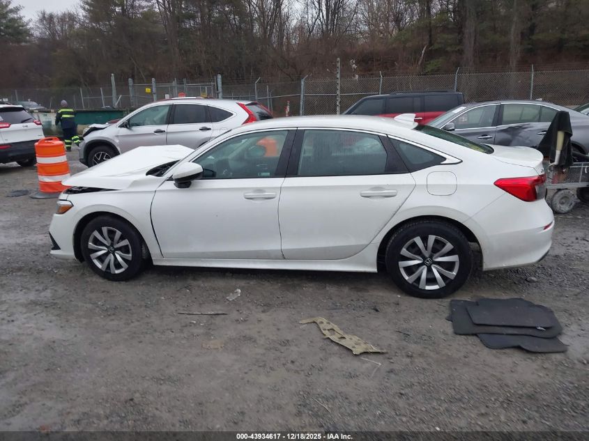 2023 Honda Civic Lx VIN: 2HGFE2F28PH566902 Lot: 43934617