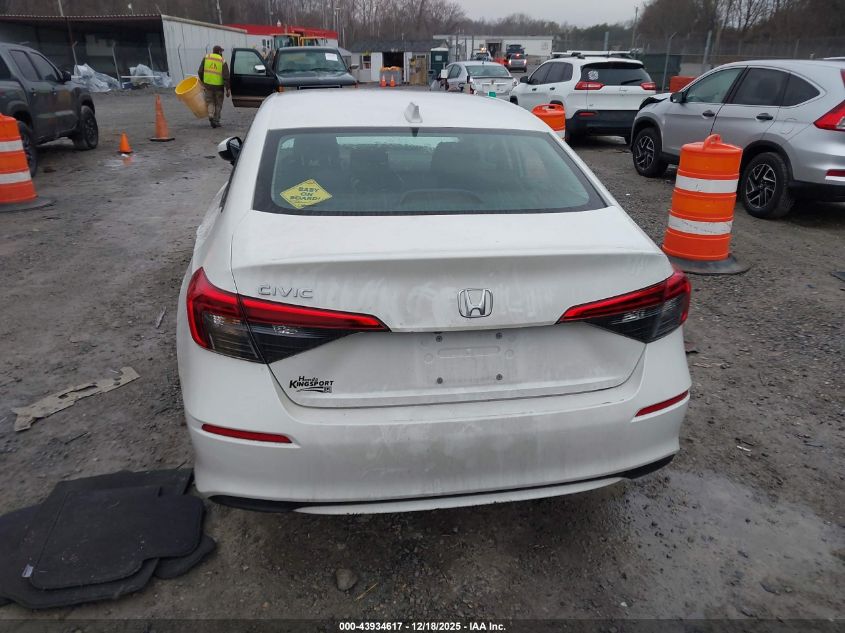 2023 Honda Civic Lx VIN: 2HGFE2F28PH566902 Lot: 43934617