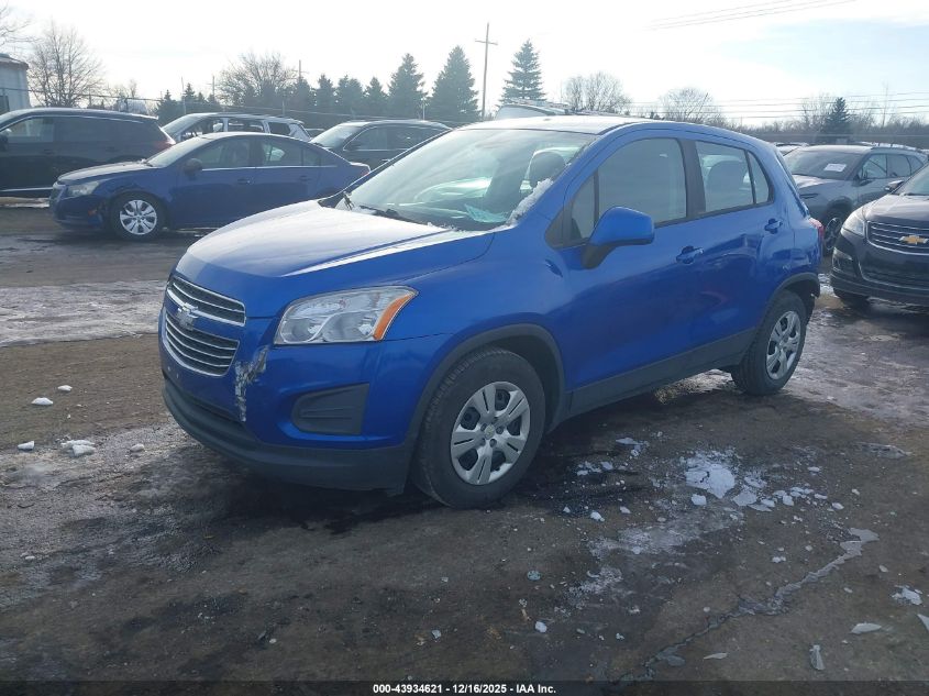 2016 Chevrolet Trax 1Ls VIN: KL7CJKSB9GB646766 Lot: 43934621