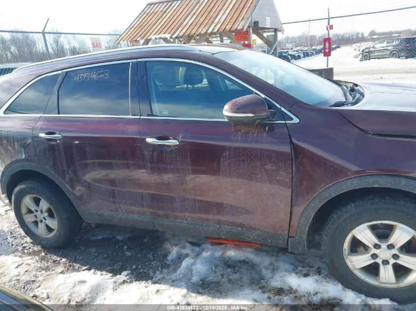 2018 Kia Sorento 2.4L Lx VIN: 5XYPGDA32JG425998 Lot: 43934623