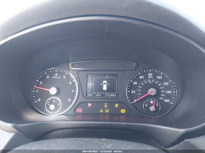 2018 Kia Sorento 2.4L Lx VIN: 5XYPGDA32JG425998 Lot: 43934623