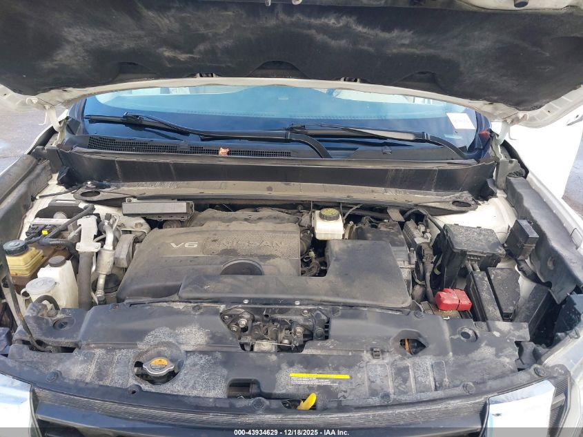 2017 Nissan Pathfinder Sl VIN: 5N1DR2MM0HC662392 Lot: 43934629