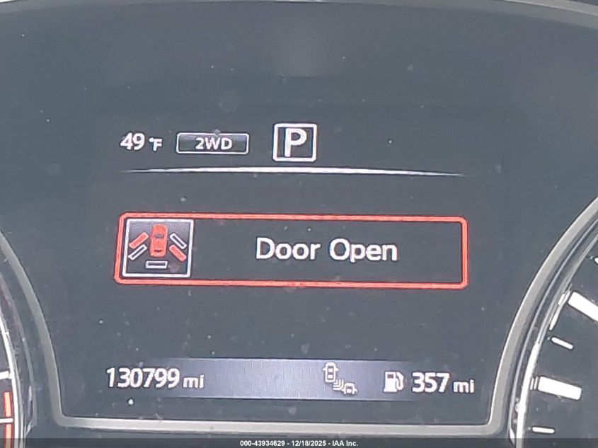 2017 Nissan Pathfinder Sl VIN: 5N1DR2MM0HC662392 Lot: 43934629