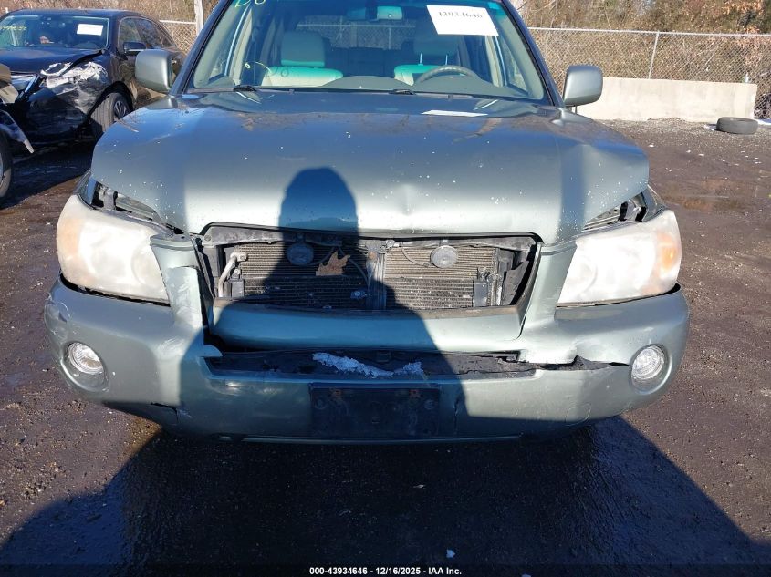 2007 Toyota Highlander Hybrid Limited V6 VIN: JTEHW21A970041852 Lot: 43934646