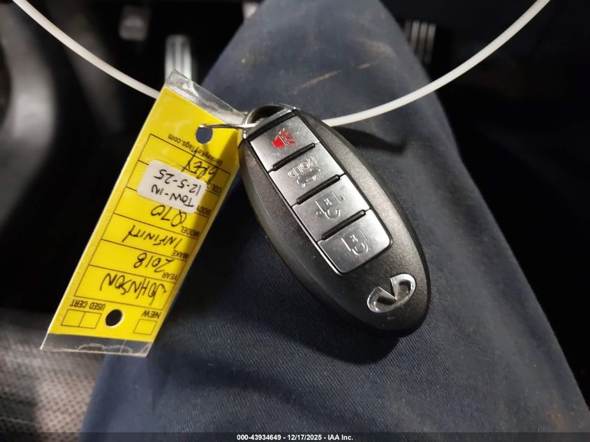 2018 Infiniti Q70 3.7X Luxe VIN: JN1BY1AR7JM220592 Lot: 43934649