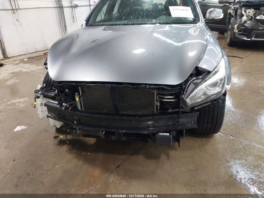 2018 Infiniti Q70 3.7X Luxe VIN: JN1BY1AR7JM220592 Lot: 43934649