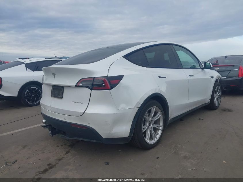 2021 Tesla Model Y Long Range Dual Motor All-Wheel Drive VIN: 5YJYGAEE9MF255004 Lot: 43934650