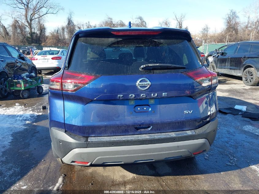 2021 Nissan Rogue Sv Fwd VIN: JN8AT3BA4MW014347 Lot: 43934688