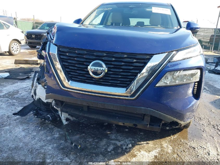 2021 Nissan Rogue Sv Fwd VIN: JN8AT3BA4MW014347 Lot: 43934688