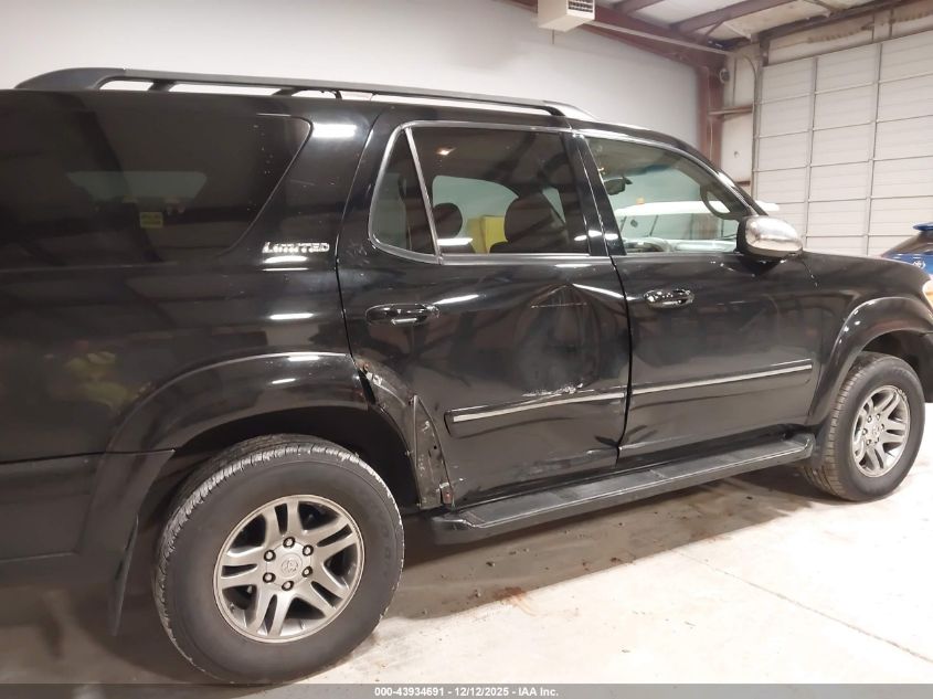 2007 Toyota Sequoia Limited V8 VIN: 5TDZT38A47S291932 Lot: 43934691