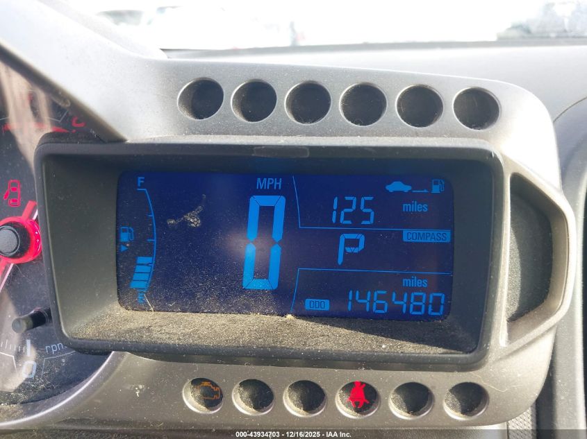 2012 Chevrolet Sonic 2Ls VIN: 1G1JA5SH1C4121921 Lot: 43934703