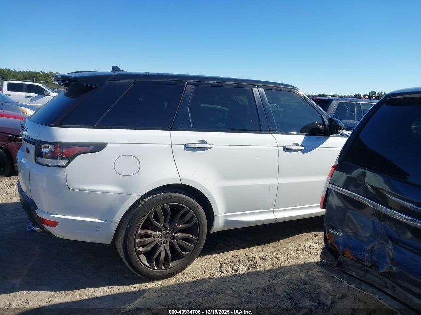 2016 Land Rover Range Rover Sport 3.0L V6 Supercharged Hse VIN: SALWS2PF7GA109739 Lot: 43934706