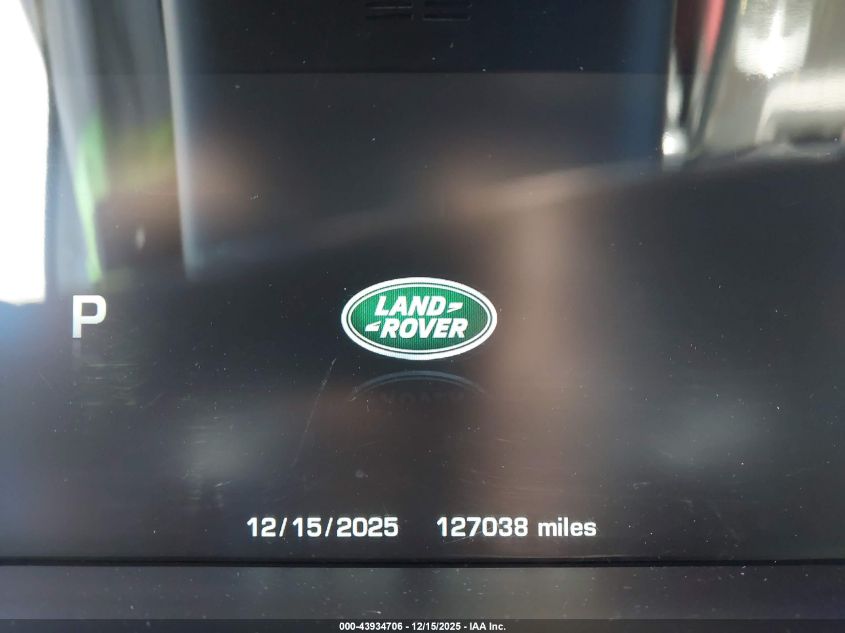 2016 Land Rover Range Rover Sport 3.0L V6 Supercharged Hse VIN: SALWS2PF7GA109739 Lot: 43934706