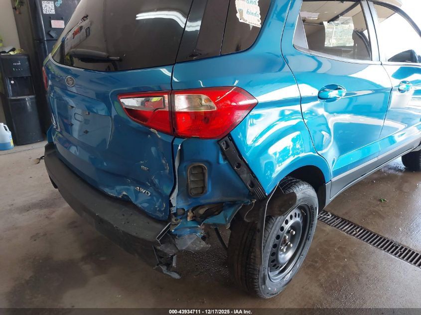 2019 Ford Ecosport Se VIN: MAJ6S3GL7KC280612 Lot: 43934711