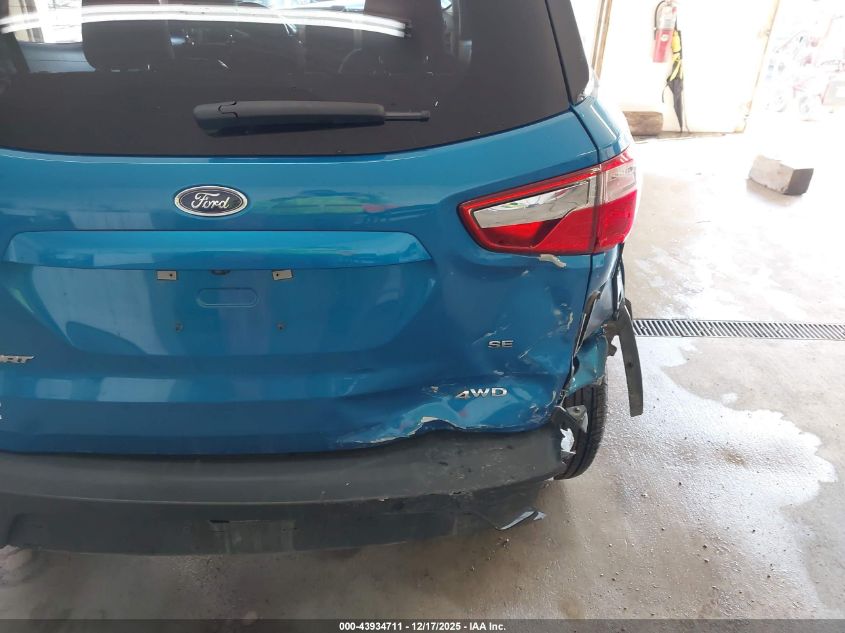2019 Ford Ecosport Se VIN: MAJ6S3GL7KC280612 Lot: 43934711