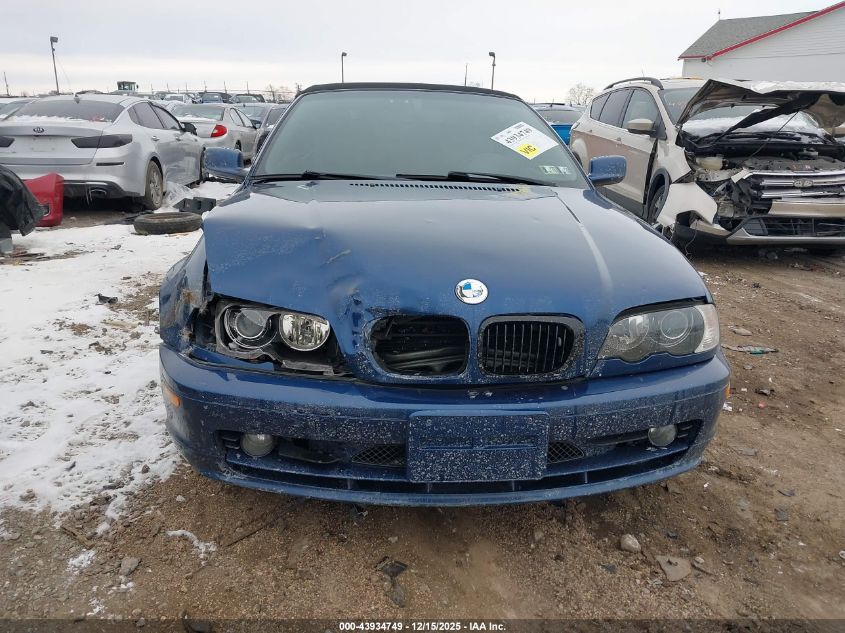 2002 BMW 325Ci VIN: WBABS33412JY43427 Lot: 43934749