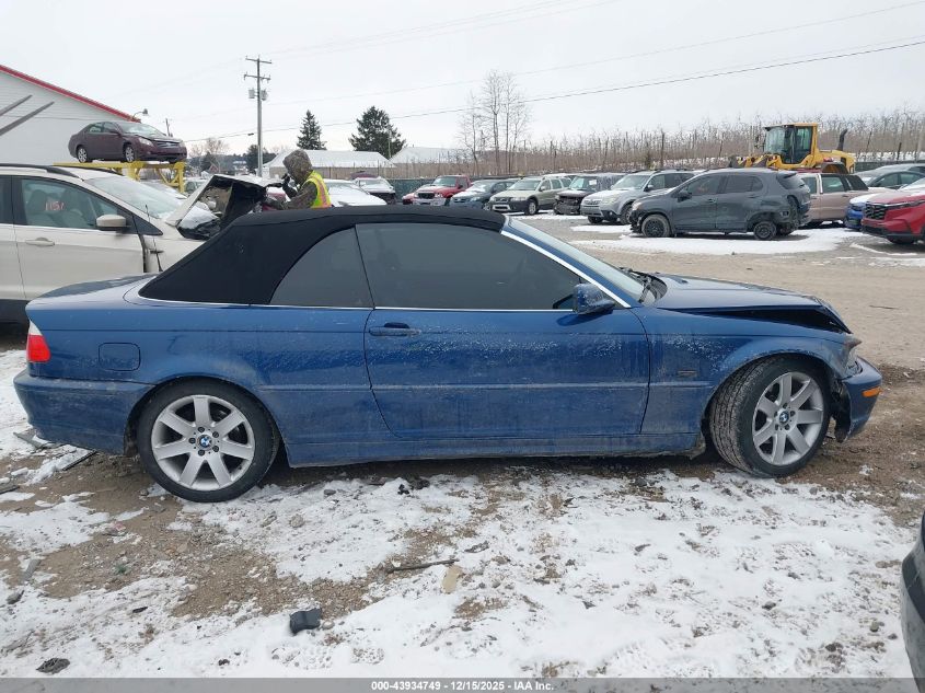 2002 BMW 325Ci VIN: WBABS33412JY43427 Lot: 43934749