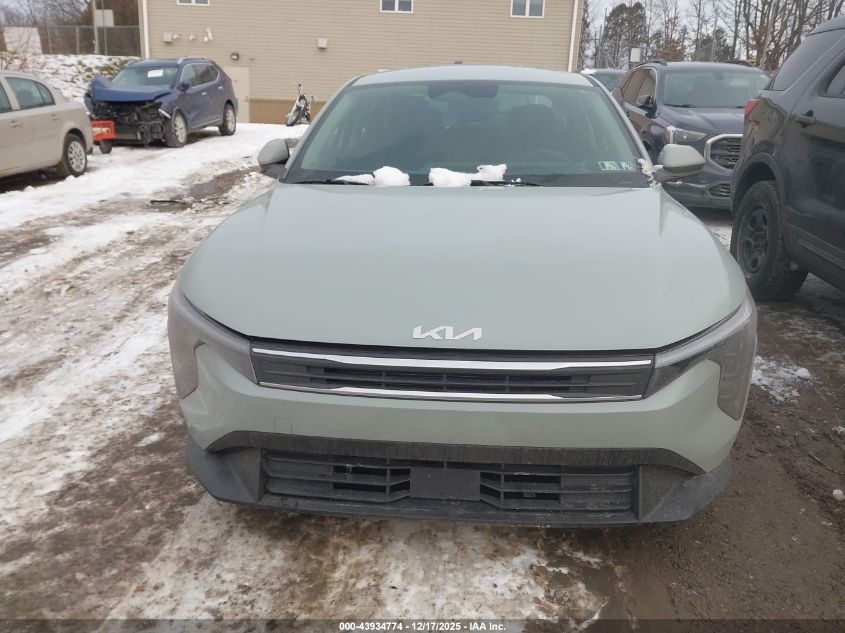 2025 Kia K4 Lxs VIN: 3KPFT4DE6SE150476 Lot: 43934774