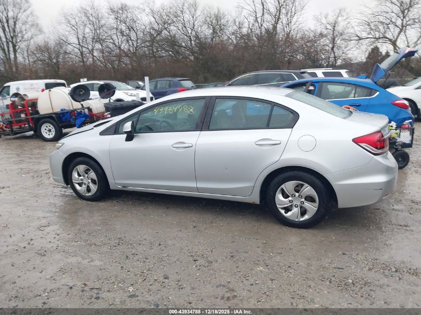 2013 Honda Civic Lx VIN: 19XFB2F55DE078113 Lot: 43934788