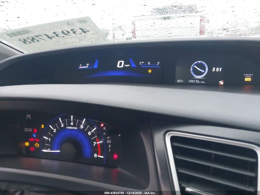 2013 Honda Civic Lx VIN: 19XFB2F55DE078113 Lot: 43934788