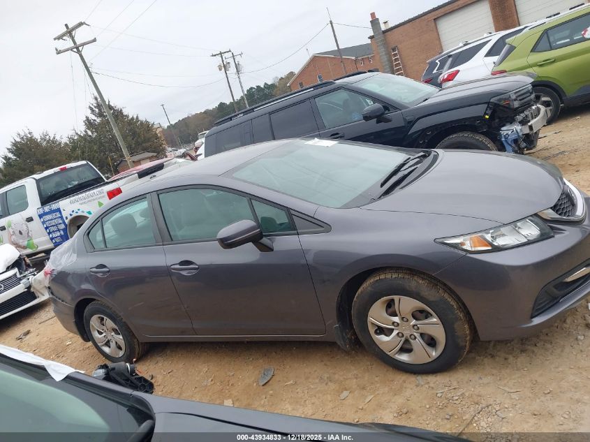 2015 Honda Civic Lx VIN: 19XFB2F55FE030937 Lot: 43934833