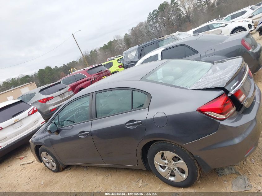 2015 Honda Civic Lx VIN: 19XFB2F55FE030937 Lot: 43934833