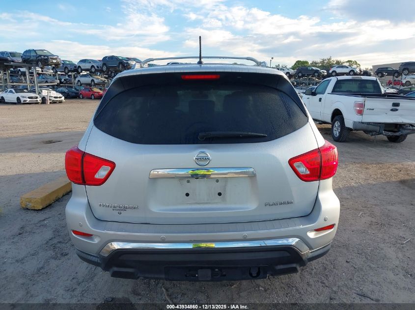 2018 Nissan Pathfinder Platinum VIN: 5N1DR2MN8JC643393 Lot: 43934860