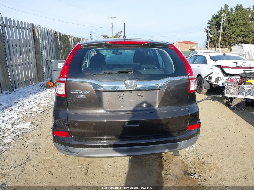 2015 Honda Cr-V Lx VIN: 2HKRM3H36FH530285 Lot: 43934874