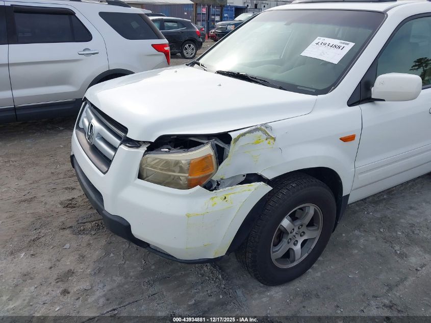 2007 Honda Pilot Ex-L VIN: 5FNYF18587B012836 Lot: 43934881