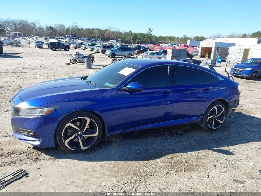 2018 Honda Accord Sport VIN: 1HGCV1F38JA039406 Lot: 43934883