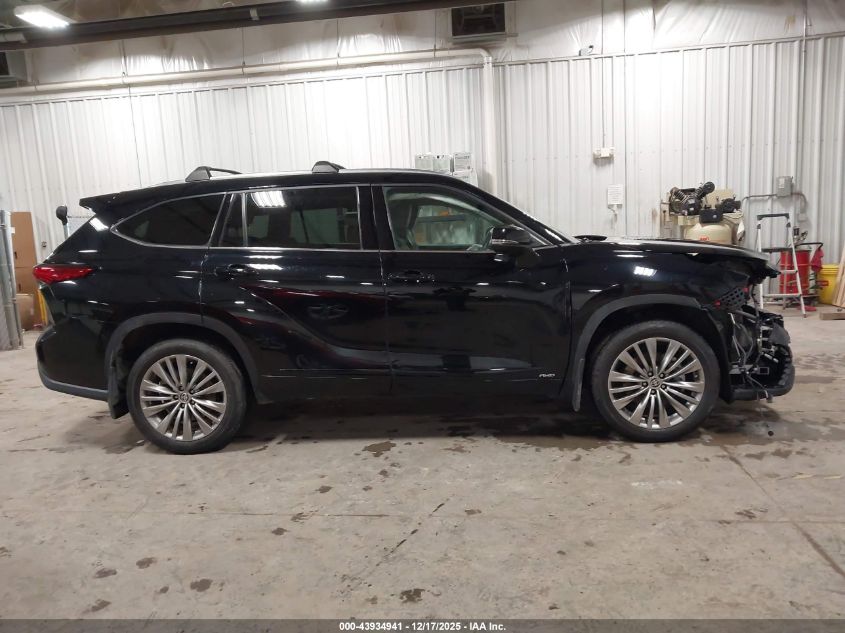 2022 Toyota Highlander Hybrid Platinum VIN: 5TDEBRCH3NS078640 Lot: 43934941