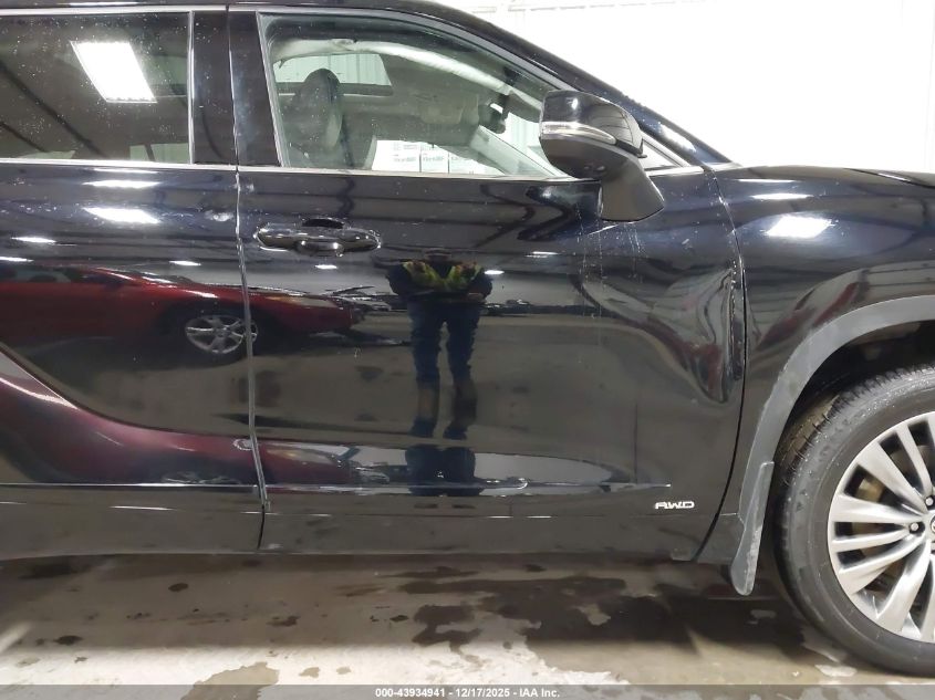 2022 Toyota Highlander Hybrid Platinum VIN: 5TDEBRCH3NS078640 Lot: 43934941