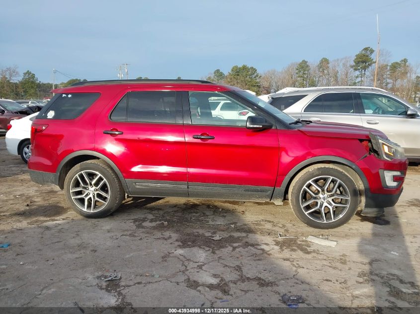 2016 Ford Explorer Sport VIN: 1FM5K8GT6GGB57494 Lot: 43934998