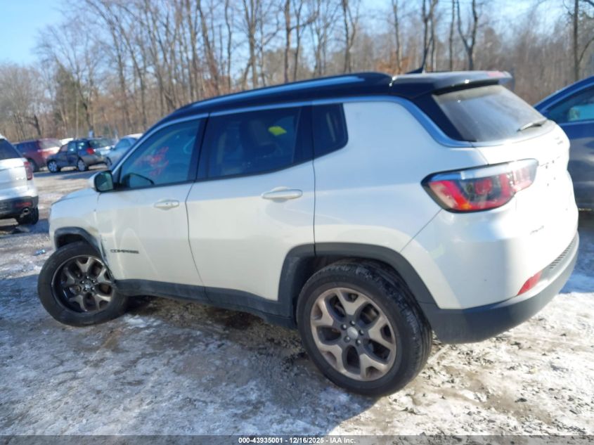2018 Jeep Compass Limited 4X4 VIN: 3C4NJDCB2JT101228 Lot: 43935001