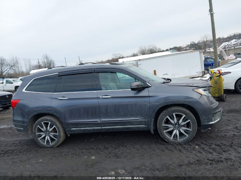 2021 Honda Pilot Awd Elite VIN: 5FNYF6H07MB045274 Lot: 43935025