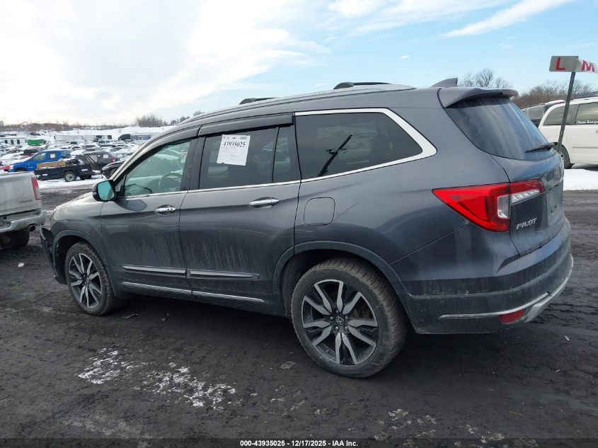 2021 Honda Pilot Awd Elite VIN: 5FNYF6H07MB045274 Lot: 43935025