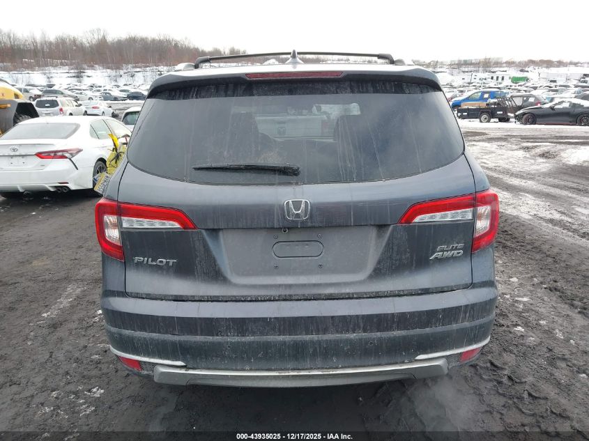 2021 Honda Pilot Awd Elite VIN: 5FNYF6H07MB045274 Lot: 43935025