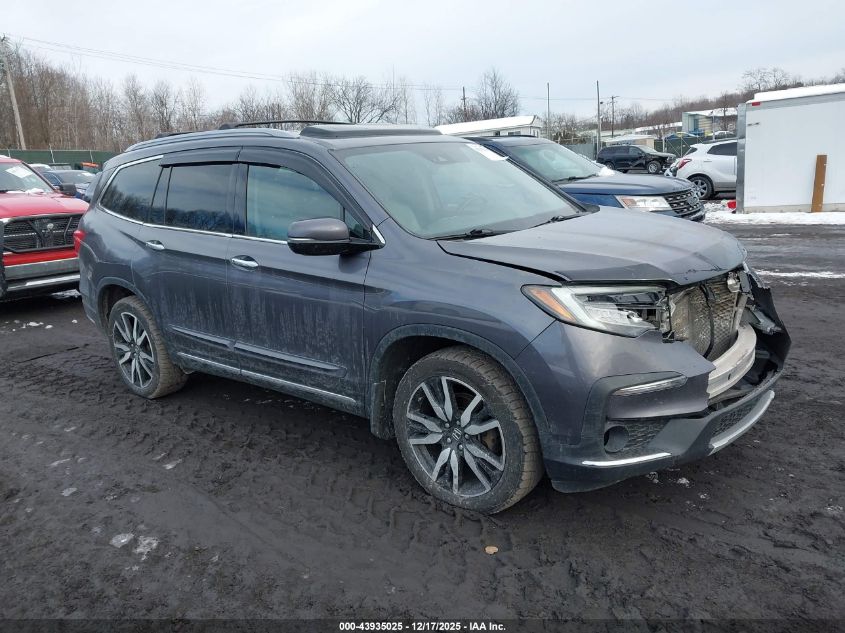 2021 Honda Pilot Awd Elite VIN: 5FNYF6H07MB045274 Lot: 43935025