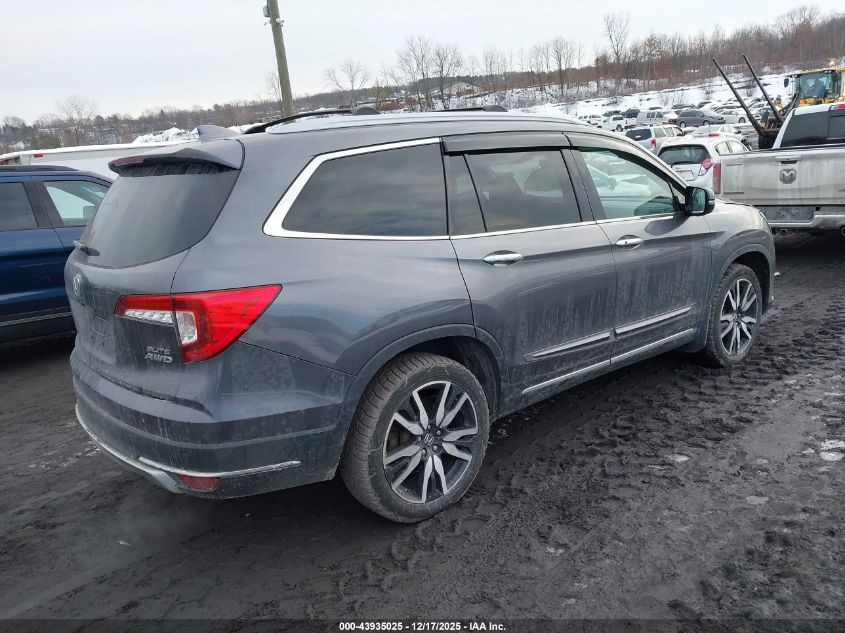 2021 Honda Pilot Awd Elite VIN: 5FNYF6H07MB045274 Lot: 43935025