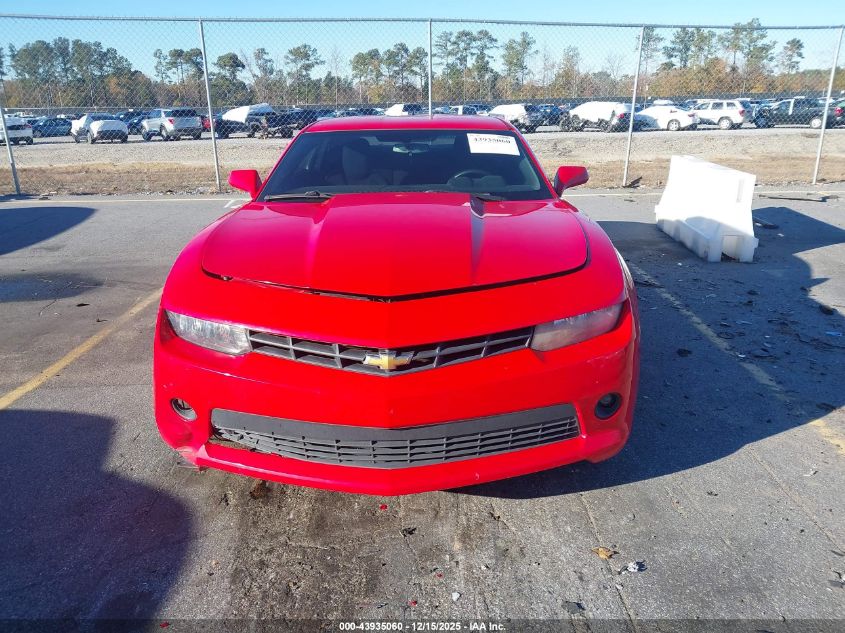 2014 Chevrolet Camaro 1Lt VIN: 2G1FB1E32E9287327 Lot: 43935060