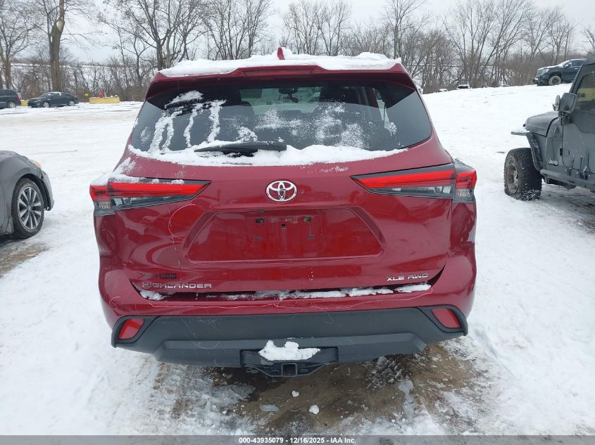 2021 Toyota Highlander Xle VIN: 5TDGZRBH1MS144865 Lot: 43935079