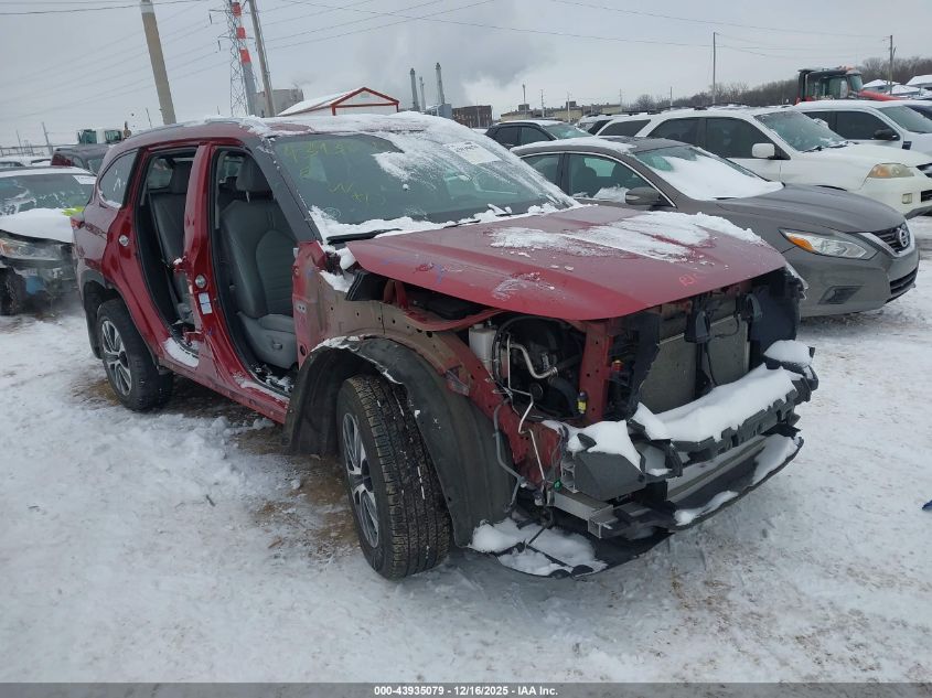 2021 Toyota Highlander Xle VIN: 5TDGZRBH1MS144865 Lot: 43935079