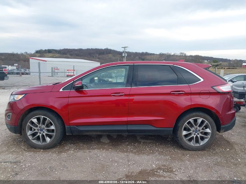 2015 Ford Edge Titanium VIN: 2FMPK4K8XFBC29453 Lot: 43935105