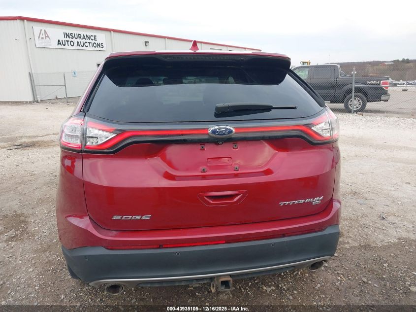 2015 Ford Edge Titanium VIN: 2FMPK4K8XFBC29453 Lot: 43935105