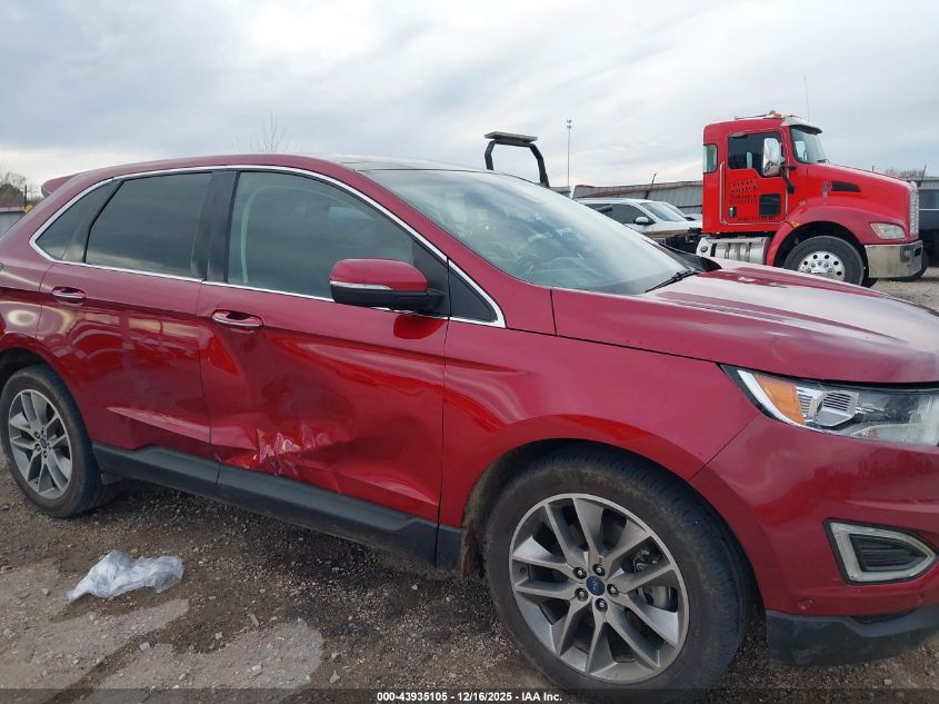 2015 Ford Edge Titanium VIN: 2FMPK4K8XFBC29453 Lot: 43935105