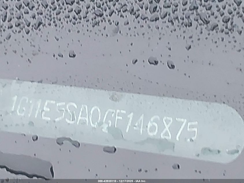 2016 Chevrolet Malibu Limited Ltz VIN: 1G11E5SA0GF146875 Lot: 43935118