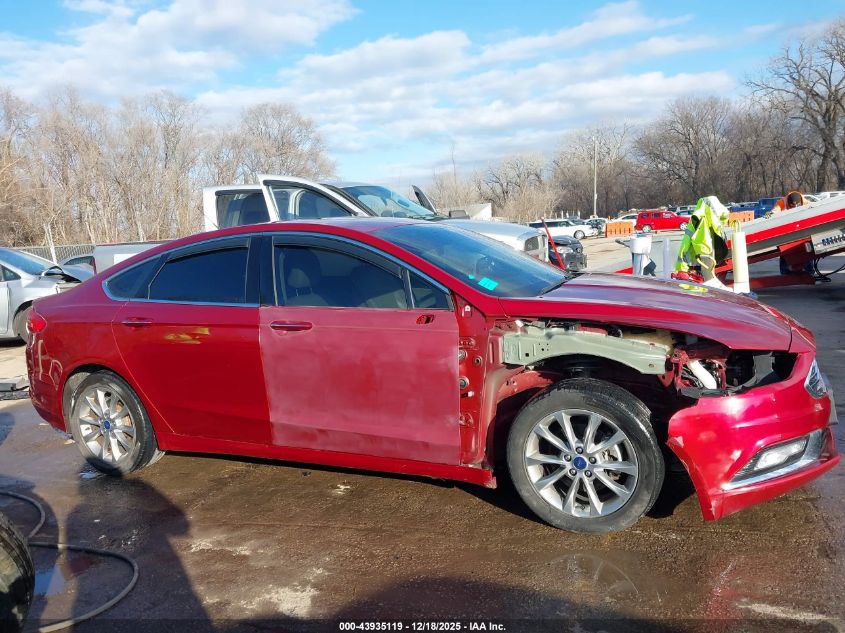 2017 Ford Fusion Se VIN: 3FA6P0HD2HR396883 Lot: 43935119
