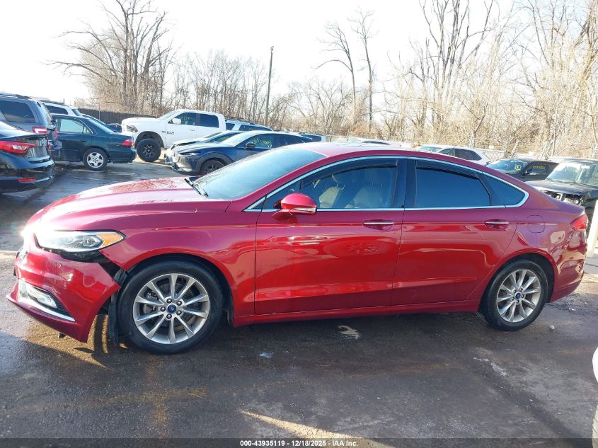2017 Ford Fusion Se VIN: 3FA6P0HD2HR396883 Lot: 43935119